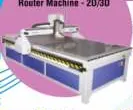 CNC engraving and router machine with a flat work table