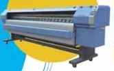Blue wide-format roll-to-roll inkjet printer